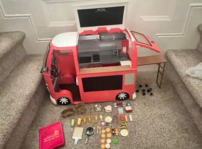 Our Generation dolls food truck