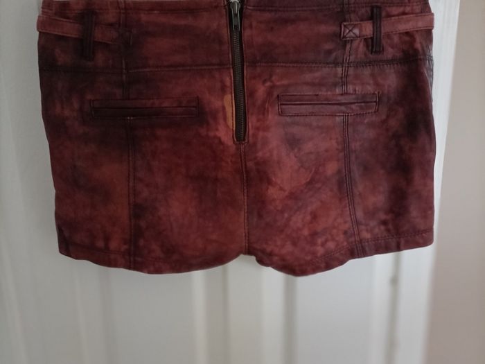 Zara real leather shorts size 10