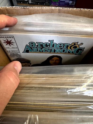 Valiant Long Comic Box w 270 comics for Sale
