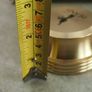 2 Papper Weight , Brass Papper Weight marked ISLAND 12.00 euro. Cleare Risen Tile Papper Weight.with black velvet on the back.10.00 euro. Image 4