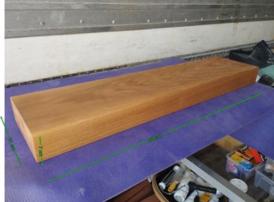 Solid Oak mantel beam