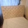Diamond tuned double bed,beige & mattress Image 2