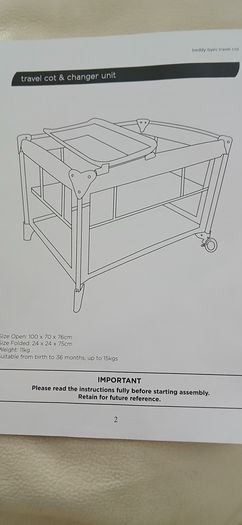 Beddy Byes Travel Cot
