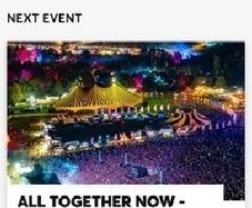 2 x All Together Now General Camping Ticket