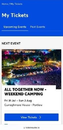 2 x All Together Now General Camping Ticket