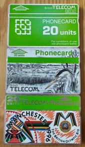 3 x British Telecom Call Cards