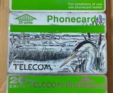 3 x British Telecom Call Cards
