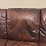 Brown 3 Seater leather couch Image 3