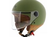 MT Street S 55-56) jet Scooter Helmets Matt Green