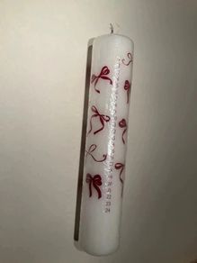 Lakeland Red Bow Advent Candle  58 Hour Burn Time (Brand New Sealed)