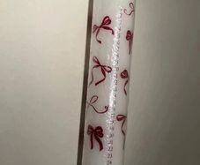 Lakeland Red Bow Advent Candle  58 Hour Burn Time (Brand New Sealed)
