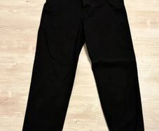 Black Relaxed Fit Trousers W34 L30 Stronghold Los Angeles