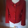 LK Bennett Short Cherry Red Jacket 12 Image 2