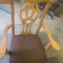 Oak dining table & 6 chairs Image 4
