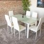 Dining Set table with 6 Chairs white Image 2