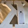 New 16cm x 15cm x 3cm washed wood effect K with lights in monogrammed gift bag Image 9