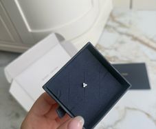 Maria Tash Diamond Trinity Threaded Stud Earring x1. White Gold 4.5mm