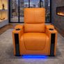 Sienna Electric Leather Recliner Sofa Set Image 4