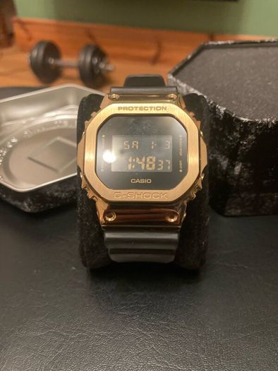 CASIO G SHOCK 5600 metal series gold