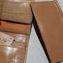 New genuine Monsac camel leather wallet tag attached Image 9
