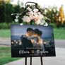 Personalised custom printed photo with text Wedding Sign Modern Wedding Sign wedding Names Sign Printed Sign Image 2