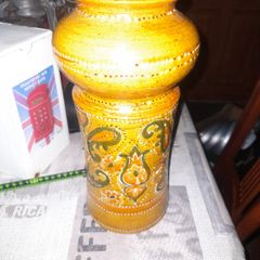 Beautiful Rare Old Vintage Italian Salt Glaze Bitossi Pottery Vase Postage Available or Collection