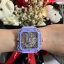 Award Winning CigaDesign X Series Automatic Ceramic Square Watch in Lilac Image 5
