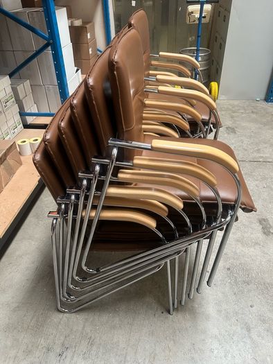 Office Chairs x 12 (Brown)