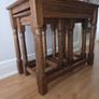 Oak Nest of 3 tables Image 7