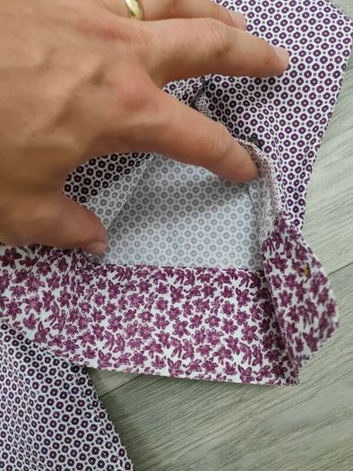 Ted Baker Button Down Patterned Shirt Mens Large