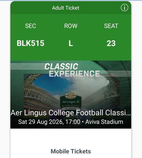 Aer Lingus College Football