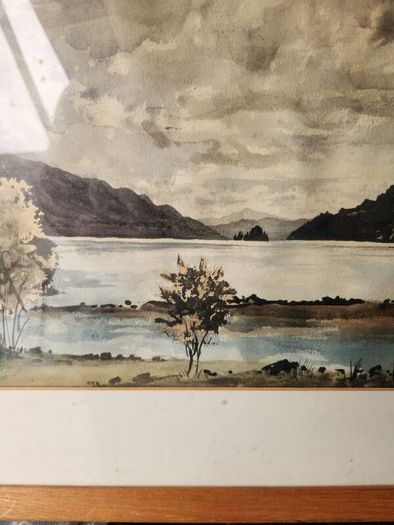 large watercolour.