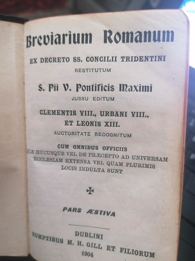 Breviarium Romanum Ex Decreto 1904