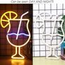Cocktails Neon Sign for Wall Decor Goblet LED (15.7 inch x 10 inch) Image 4