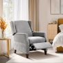 Armchair with Storage Pockets Manual Recline (Multiple Colours) Image 3