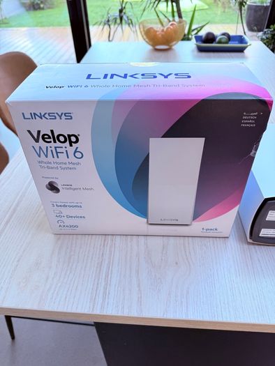 Linksys Velop WiFi 6 Mesh Router Tri-Band AX4200 White