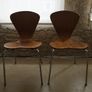 A pair of vintage Danish stackable dining chairs Image 2