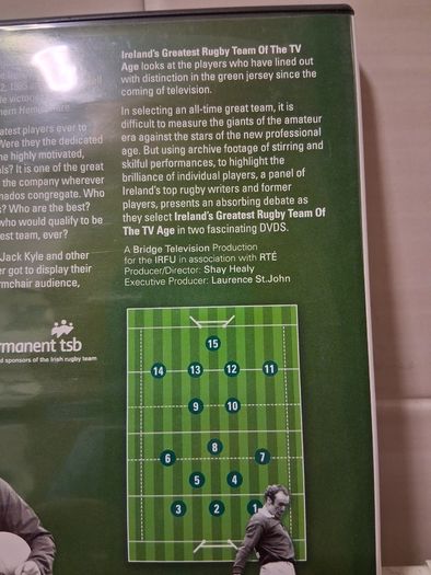 Ireland Rugby Greatest Team Of The T.V. Age. Official IRFU RTE Double Disc DVD Set. Collect In Dublin Or Receive Via Post.