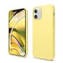 Liquid Silicone Case For iPhone 12 / 12 Pro Luxury Thin Soft Phone Cover New Yellow - FHT8IP12LK Image 4