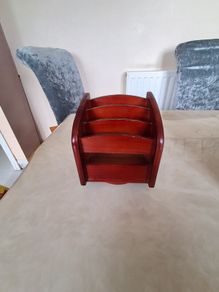 Wooden Swivel Letter Rack