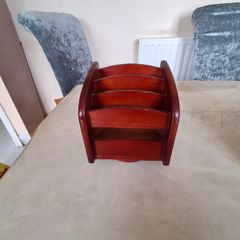 Wooden Swivel Letter Rack
