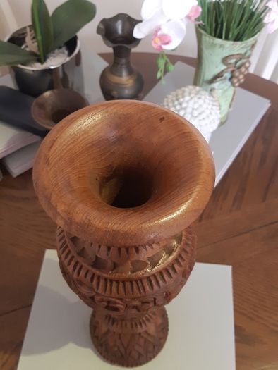 Ex film prop wooden vase