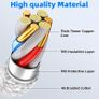 iPhone 16 15 Charger Cable 1M, 60W Braided Apple USB C to USB C Fast Charging Type C Cable 1M for iPhone 16 Pro/15 Plus/15 Pro Max, MacBook Pro, iPad Pro, iPad Air 4,Galaxy S22 S21 Ultra Image 2