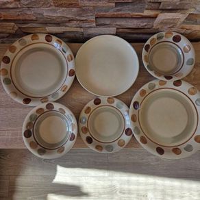 Ceramic dinner plates