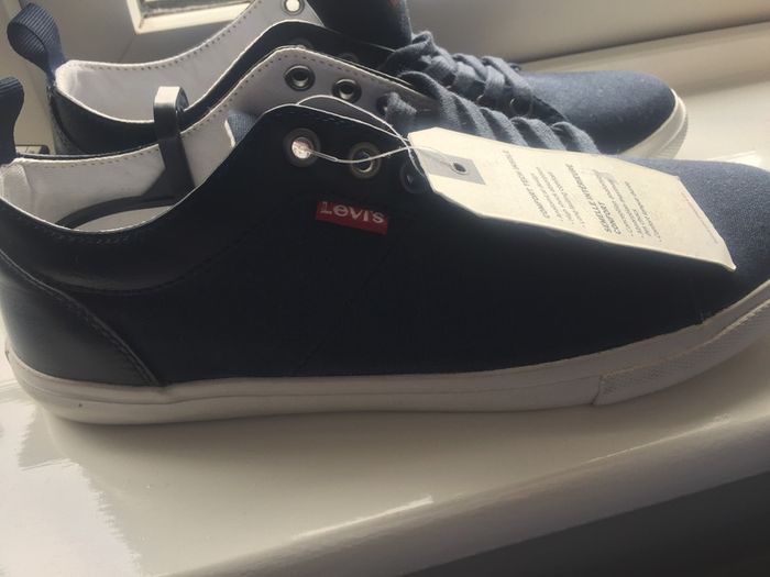 Levi's Navy suede and leather casual shoe