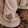 Vintage Nao by Lladro Lamp. Girl with Dog. Image 6