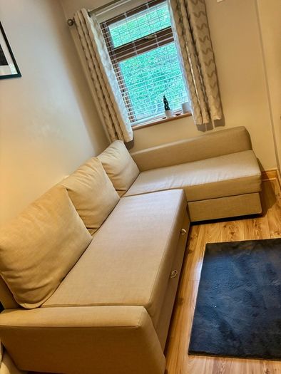 IKEA 3-Seater Sofa Bed with Storage Beige