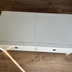 Solid Wooden Coffee Table with Deep Storage Drawers Upcycle Project