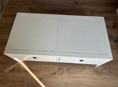 Solid Wooden Coffee Table with Deep Storage Drawers Upcycle Project