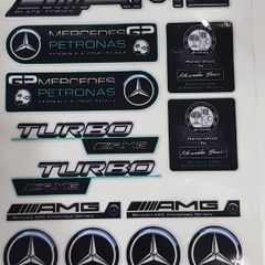 AMG Car Stickers Mercedes Badge turbo G2 Petronas
